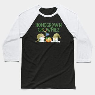 Homegrown Gnomes Growmies Organic Farmers Baseball T-Shirt